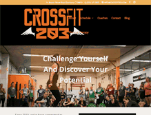 Tablet Screenshot of crossfit203.com